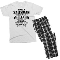 Being A Salesman Copy Men's T-shirt Pajama Set | Artistshot