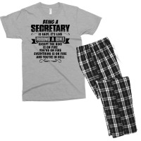Being A Secretary Copy Men's T-shirt Pajama Set | Artistshot