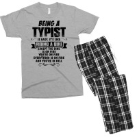 Being A Typist Copy Men's T-shirt Pajama Set | Artistshot