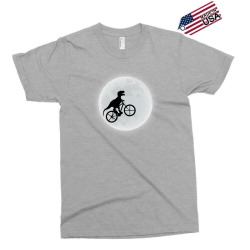 Dinosaur Riding A Bike To The Moon Exclusive T-shirt | Artistshot