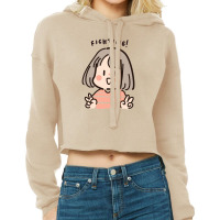 Cute Girl Cropped Hoodie | Artistshot