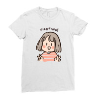 Cute Girl Ladies Fitted T-shirt | Artistshot