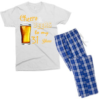 Cheers And Beers To  My 31 Years Men's T-shirt Pajama Set | Artistshot