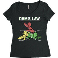 Ohms Law Funny Shirt.electrical Electronics Engineer Funny T T Shirt Women's Triblend Scoop T-shirt | Artistshot