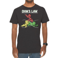 Ohms Law Funny Shirt.electrical Electronics Engineer Funny T T Shirt Vintage T-shirt | Artistshot