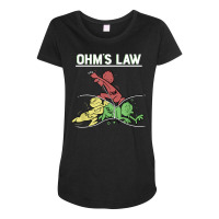 Ohms Law Funny Shirt.electrical Electronics Engineer Funny T T Shirt Maternity Scoop Neck T-shirt | Artistshot