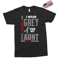 I Wear Grey For My Aunt (Brain Cancer Awareness) Exclusive T-shirt | Artistshot