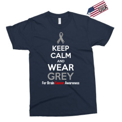 Keep Calm And Wear Grey (For Brain Cancer Awareness) Exclusive T-shirt | Artistshot