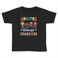 Autism Awareness Boy Abilities Outweigh Disabilities Teacher T Shirt Toddler T-shirt | Artistshot