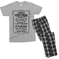 Vintage Made In 1980 Men's T-shirt Pajama Set | Artistshot