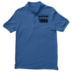 registered no 1980 Men's Polo Shirt | Artistshot
