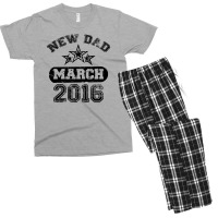 Dad To Be March 2016 Men's T-shirt Pajama Set | Artistshot