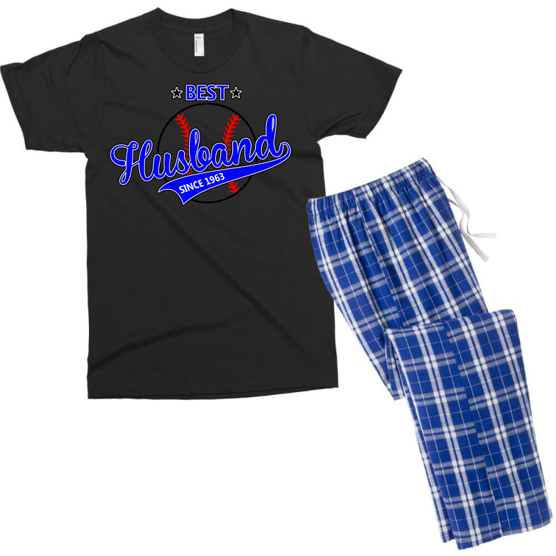 Best Husband Since 1963 - Baseball Husband Men's T-shirt Pajama Set | Artistshot