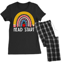 Rainbow Pencil Head Start Funny Teacher Life Back To School T Shirt Women's Pajamas Set | Artistshot