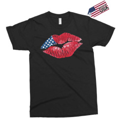 American Flag Lips Exclusive T-shirt | Artistshot
