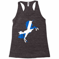 Scotland Flag Unicorn Scot Tartan Plaid Day Scottish Unicorn T Shirt Racerback Tank | Artistshot