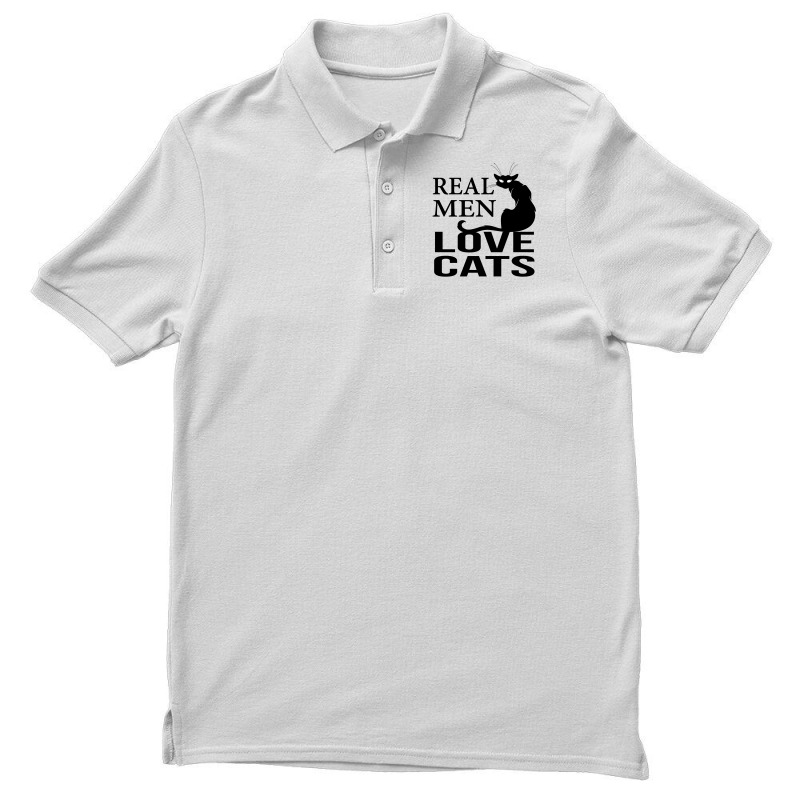 Real Men Love Cats Men's Polo Shirt | Artistshot