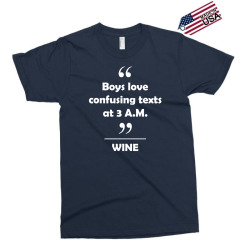 Wine - Boys love confusing texts at 3 am. Exclusive T-shirt | Artistshot