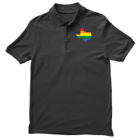 Texas Rainbow Flag Men's Polo Shirt | Artistshot