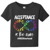 Autism Awareness Wear Red Instead In April 2021 Redinstead T Shirt Baby Tee | Artistshot