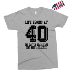 40th birthday life begins at 40 Exclusive T-shirt | Artistshot