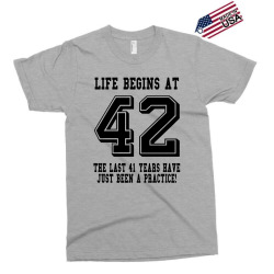 42nd birthday life begins at 42 Exclusive T-shirt | Artistshot