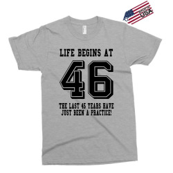 46th birthday life begins at 46 Exclusive T-shirt | Artistshot