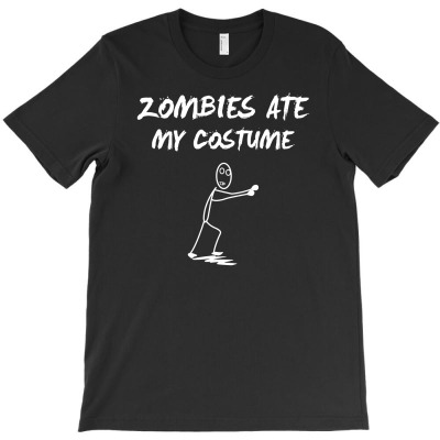Zombie Ate My Custume Funny T-shirt Designed By Donart
