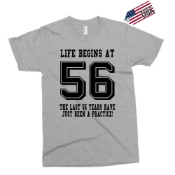 56th birthday life begins at 56 Exclusive T-shirt | Artistshot