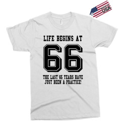 66th birthday life begins at 66 Exclusive T-shirt | Artistshot