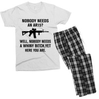 Nobody Needs An Ar15 Men's T-shirt Pajama Set | Artistshot