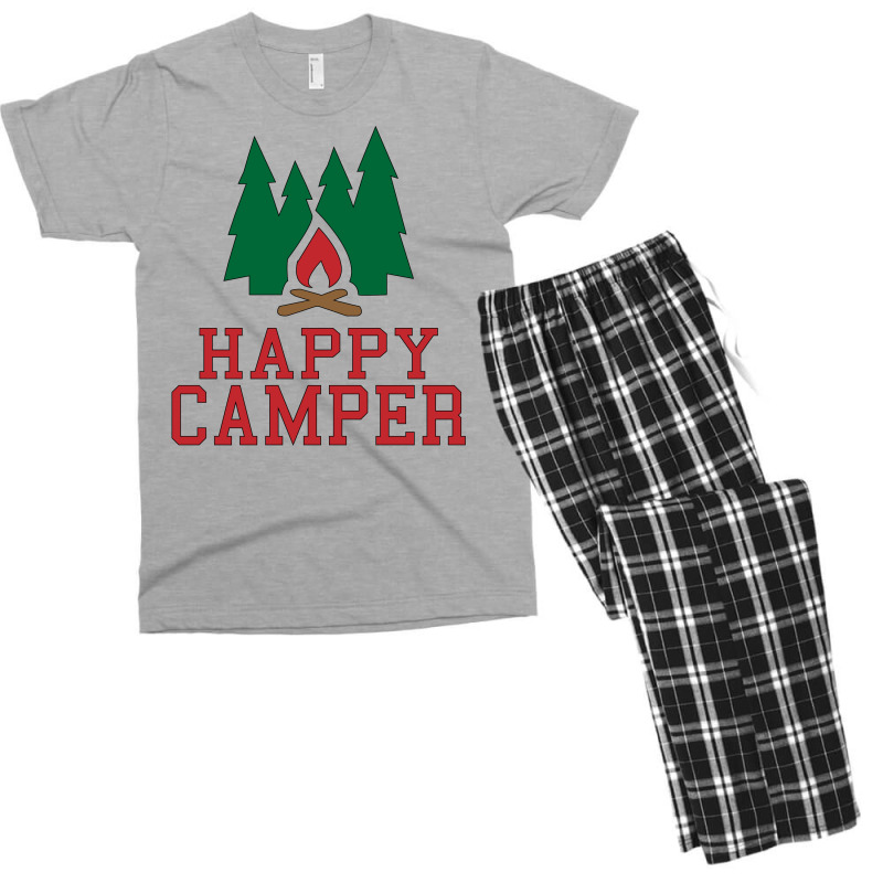 Happy Camper Men's T-shirt Pajama Set | Artistshot