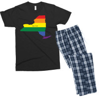 New York Rainbow Flag Men's T-shirt Pajama Set | Artistshot