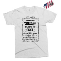 Vintage Legend Was Born 1981 Exclusive T-shirt | Artistshot