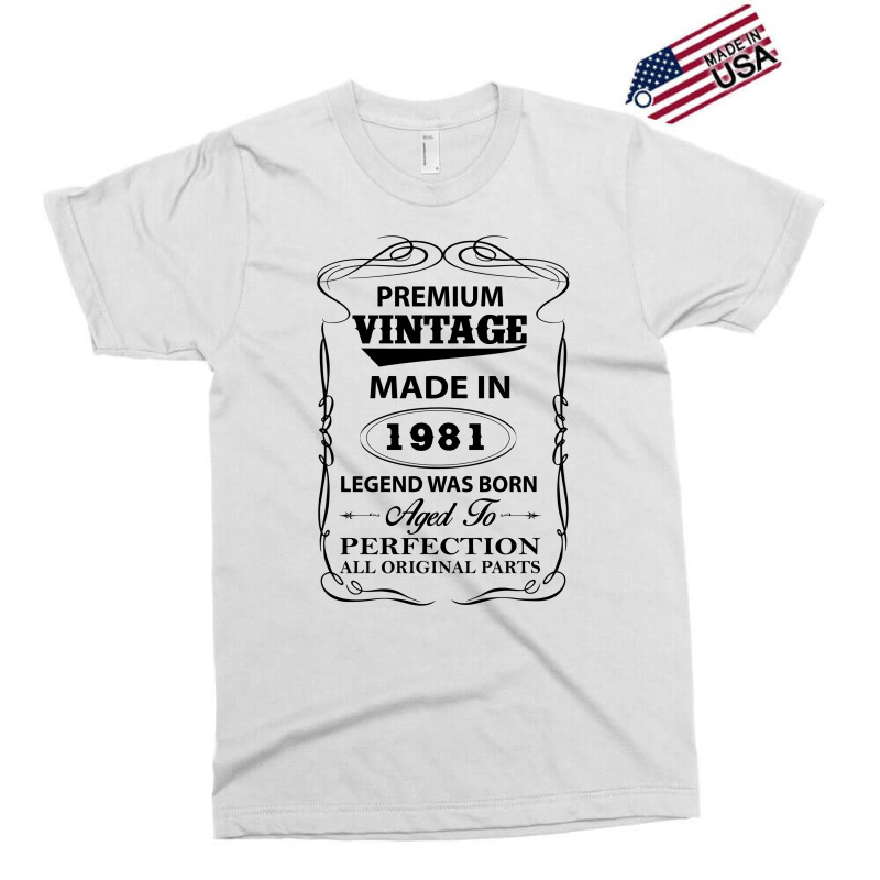 Vintage Legend Was Born 1981 Exclusive T-shirt | Artistshot