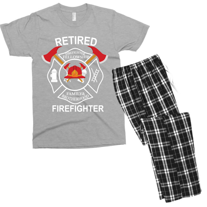 Firefighter Fellowship Retired Men's T-shirt Pajama Set | Artistshot