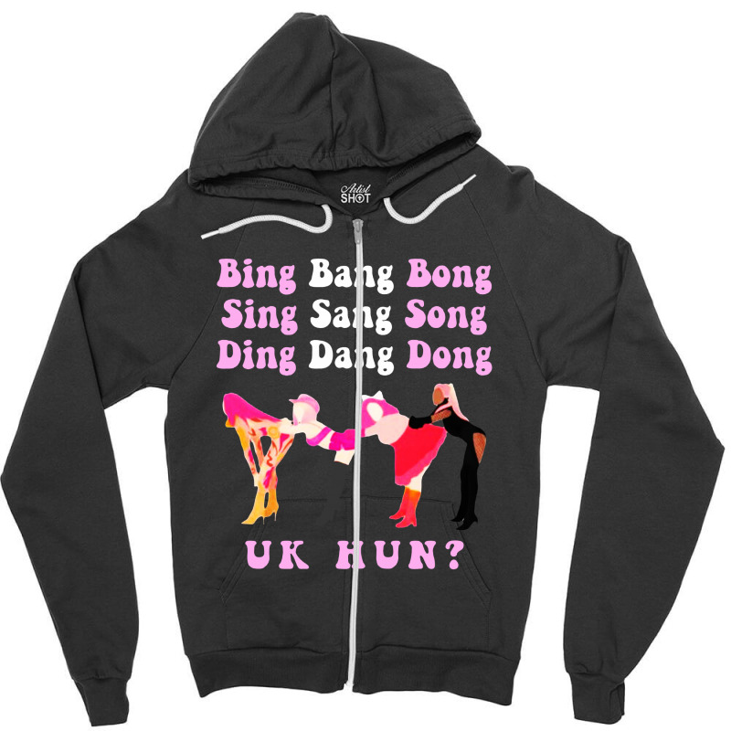 Bing Bang Bong Zipper Hoodie | Artistshot