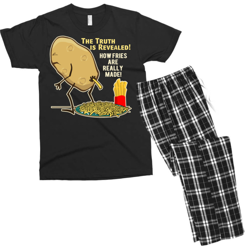How Fries Are Really Made Men's T-shirt Pajama Set | Artistshot
