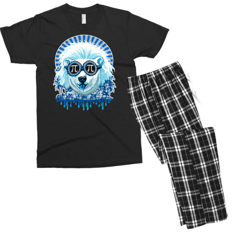 Pi Polar Bear Men's T-shirt Pajama Set | Artistshot