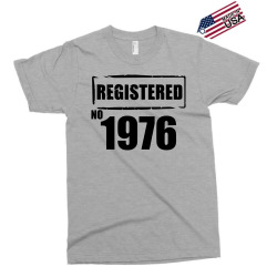 registered no 1976 Exclusive T-shirt | Artistshot