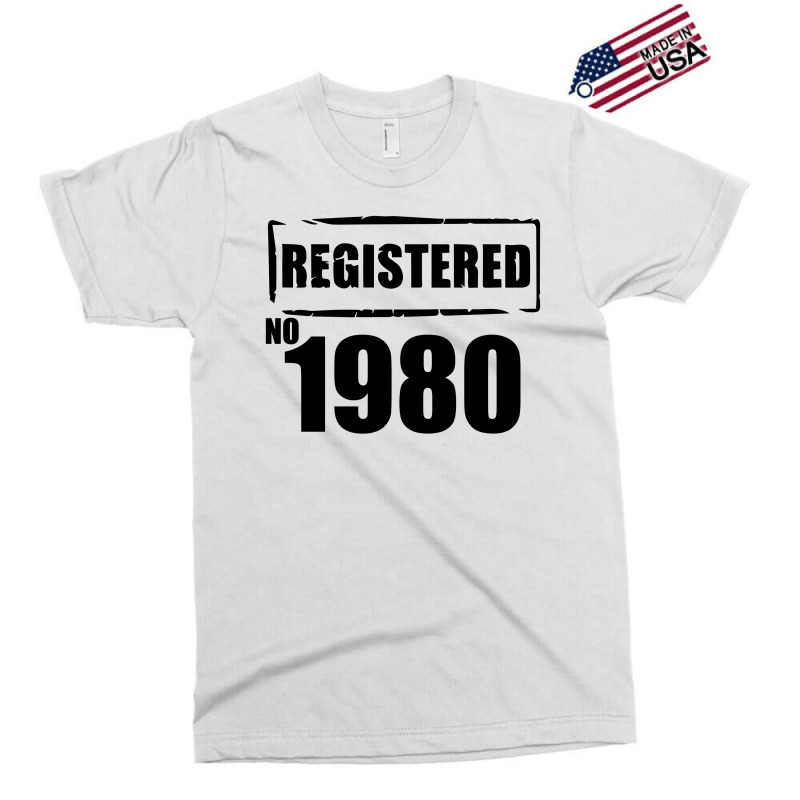 Registered No 1980 Exclusive T-shirt | Artistshot