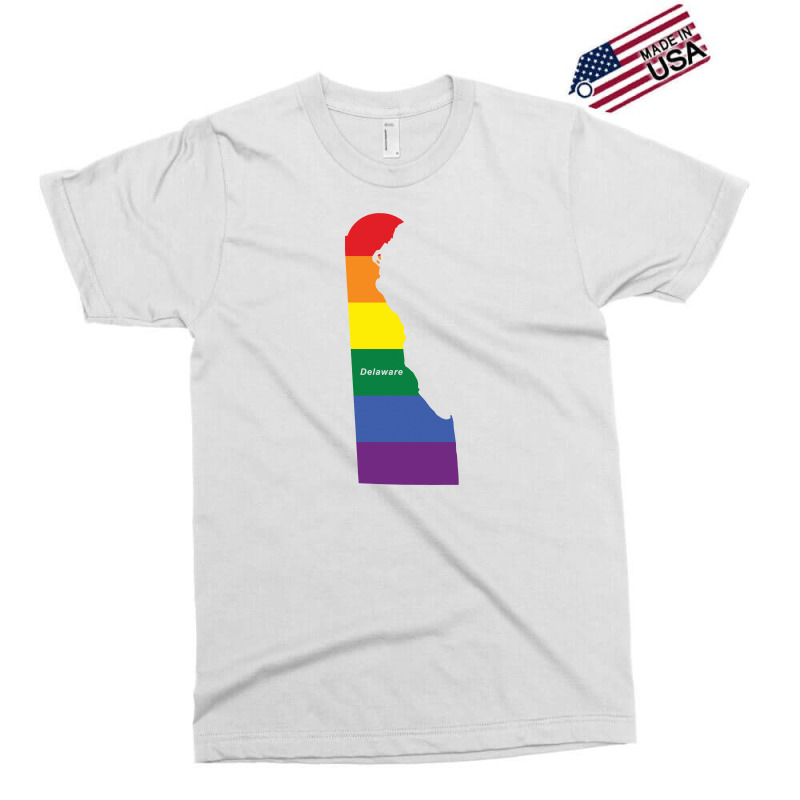 Delaware Rainbow Flag Exclusive T-shirt | Artistshot