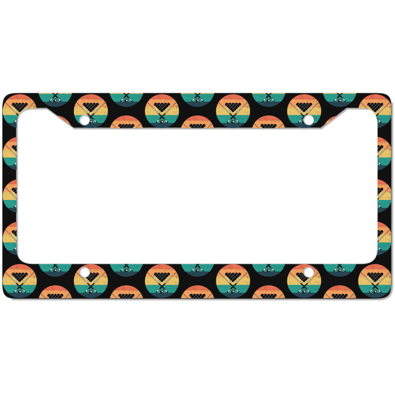 Billiards Snooker Pool Player Cue Sports Vintage Retro License Plate Frame | Artistshot