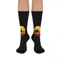 Billiards Snooker Pool Player Cue Sports Vintage Retro Crew Socks | Artistshot