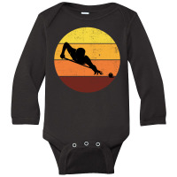 Billiards Snooker Pool Player Cue Sports Vintage Retro Long Sleeve Baby Bodysuit | Artistshot