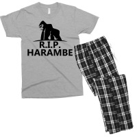 Harambe Rip Men's T-shirt Pajama Set | Artistshot