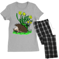 Hedgehog With Flowers Women's Pajamas Set | Artistshot