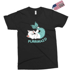 funny purr maid cat mermaid Exclusive T-shirt | Artistshot