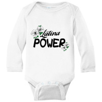 Latina Power For Light Long Sleeve Baby Bodysuit | Artistshot