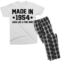 Made In 1954 Aged Like A Fine Wine Men's T-shirt Pajama Set | Artistshot